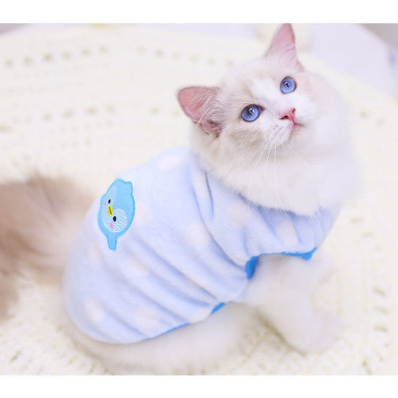 17styles Cat Clothes Winter Warm Pet Dog Jacket Coat Puppy Clothing Hoodies for Small Medium Cats Kitten Clothes  Pets Clothes