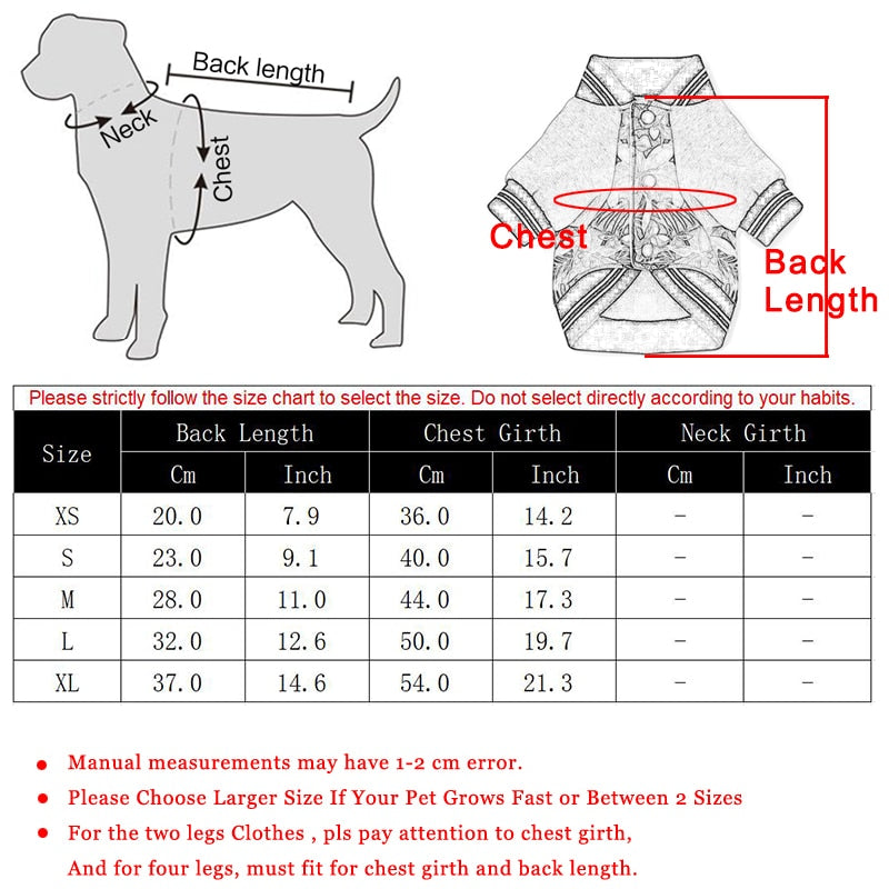 Autumn/Winter Pet Cat Clothes Thicken Warm Cotton Puppy Pet Cat Coat Jackets Costumes Printed Clothes For Small Cats Dogs Sphynx