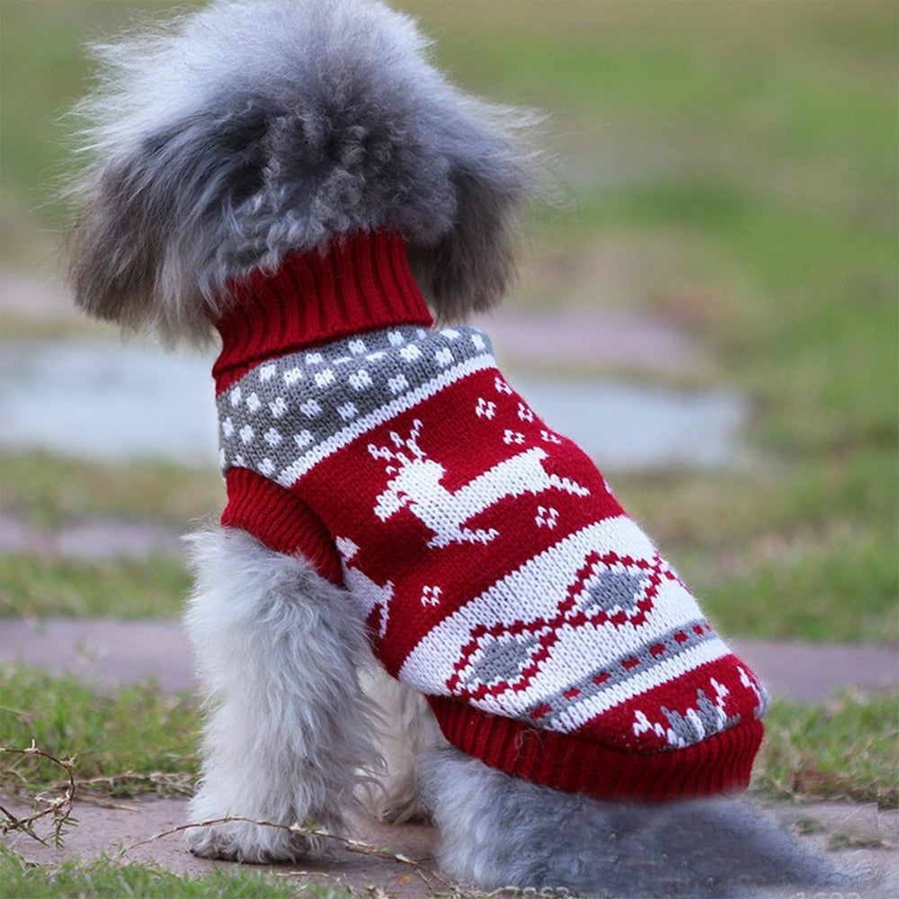 Christmas Cat Dog Sweater Pullover Winter Clothes For Small For Cats Kedi Outfit Clothing Products For Pets Animals Costume Suit