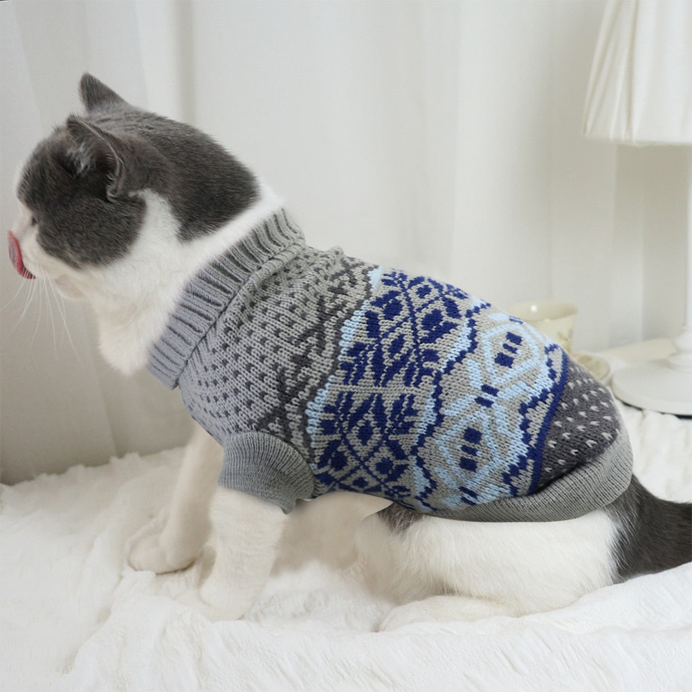 Cute Cat Sweater Costume Winter Warm Pet Clothes Dog Clothes Cat Clothing for Cats Small Dogs Pets Products for Chihuahua