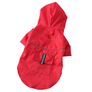 Dog clothes winter waterproof in Dog Coats Jackets Puppy Rainwear Raincoat solid Pet Hooded for small medium large pet dogs @5