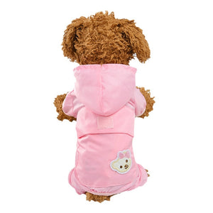 Pet Raincoat Cloak Cute Waterproof Hooded Jacket Cap Pet Rainy Waterproof Dog Raincoat