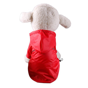 Puppy Pet Rain Jacket Pet Reflective Raincoat Summer Outdoor Waterproof Coats PU for Dogs Cats Clothing Wholesale S-XXL