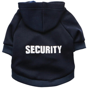 Security Cat Clothes Pet Cat Coats Jacket Hoodies For Cats Outfit Warm Pet Clothing Rabbit Animals Pet Costume for Pet Dogs