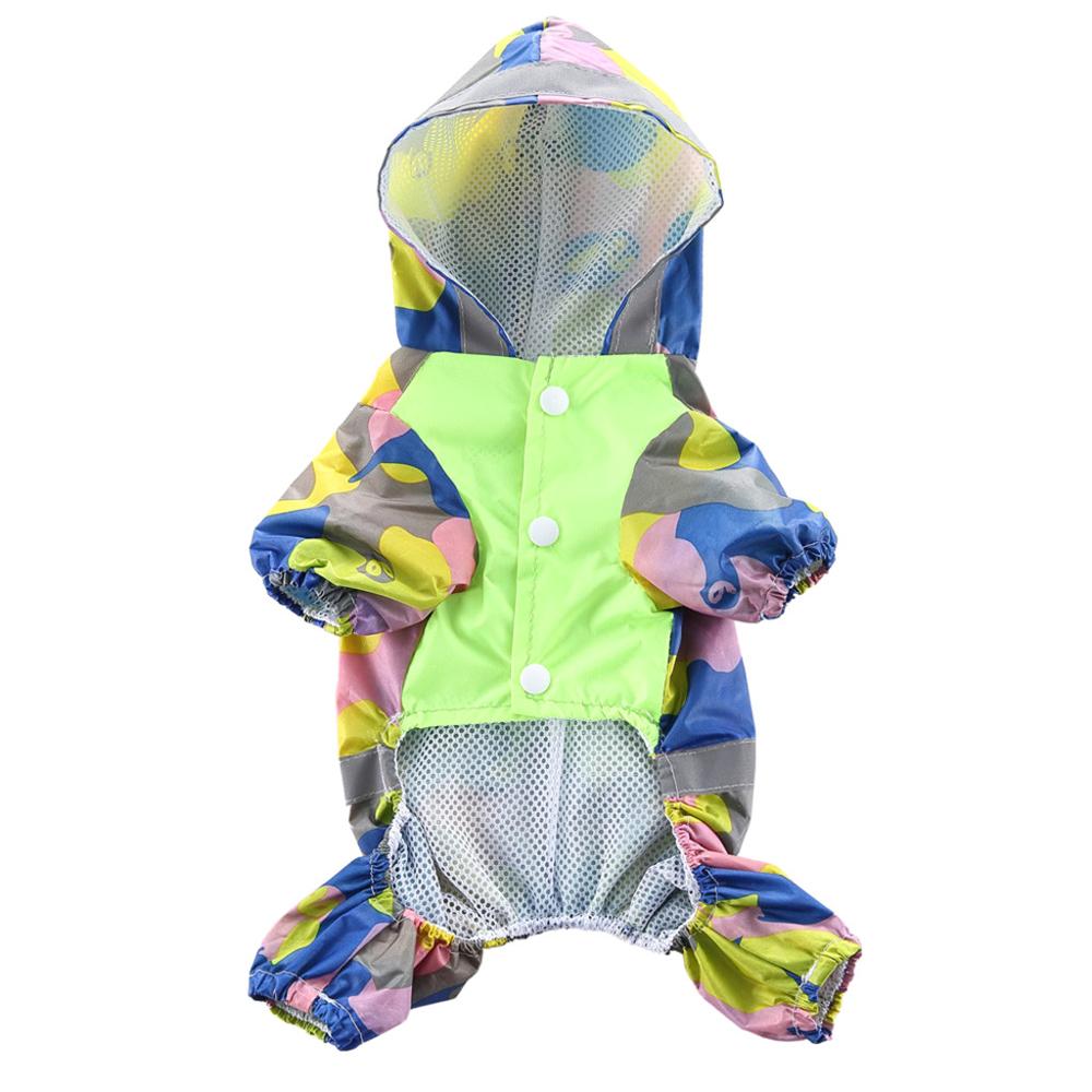 Summer Dog Rain Coats Waterproof Clothes Jacket Dog Jumpsuit Cute Pets Raincoat for Dog Small Large Raincoat Clothing Puppy Coat