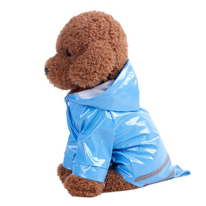 Summer Outdoor Puppy Pet Rain Coat S-XL Hoody Waterproof Jackets PU Raincoat for Dogs Cats Apparel Clothes Wholesale #F#40JE14