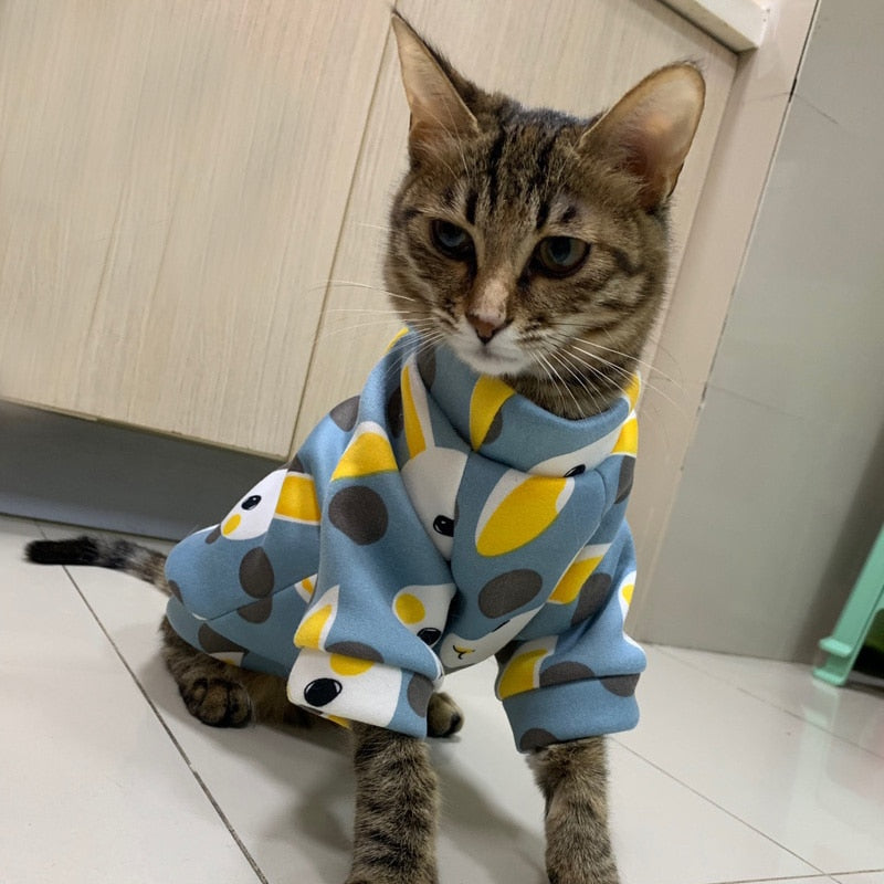 Sweet Pet Cat Clothes for Cats Winter Cat Costume Katten Gotas Kedi Hoodie Sweater Puppy Clothing Pet Products disfraz para gato