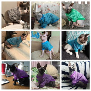 Warm Cat Coat Clothes Winter Pet Clothing for Cats Fashion Outfits Coats Soft Sweater Hoodie Animals Spring Puppy Pet Supplies