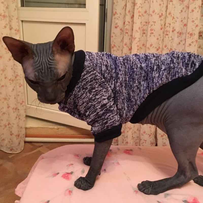 Warm Cat Coat Clothes Winter Pet Clothing for Cats Fashion Outfits Coats Soft Sweater Hoodie Animals Spring Puppy Pet Supplies