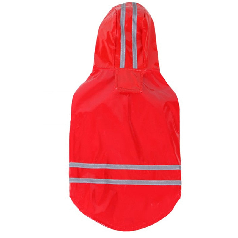 Waterproof Jackets PU Raincoat for Dogs Cats Apparel Clothes Summer Outdoor Puppy Pet Rain Coat S-XL Hoody Wholesale